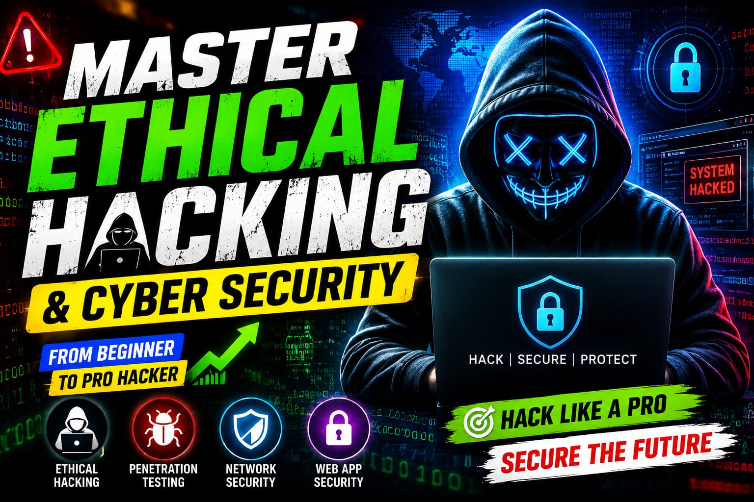 Master Ethical Hacking & Cyber Security