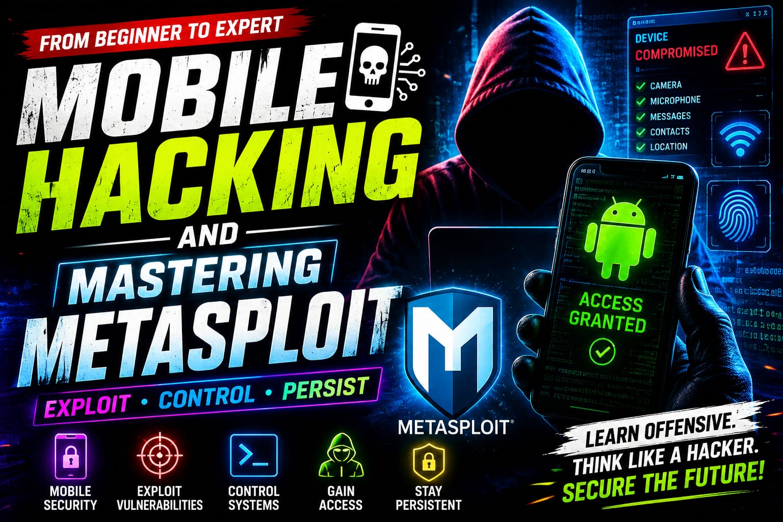 Mobile Hacking and Mastering Metasploit